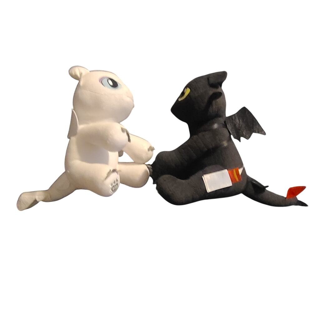 Toothless and Light Fury 2pk Build a Bear set  HOW TO TRAIN YOUR DRAGON